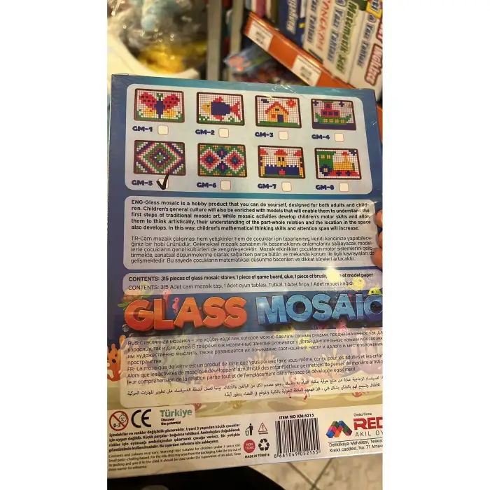 KUMTOYS CAM MOZAİK YAPIŞTIRMA