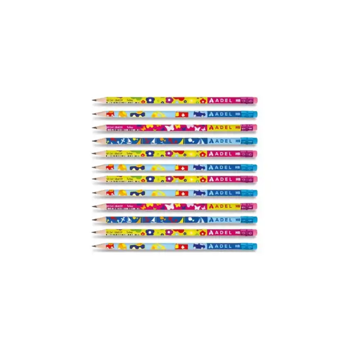 Kurşun Kalem Kıds Desenlı Sılgılı Adel