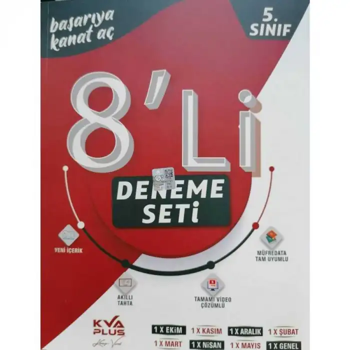 KVA 5.SINIF TÜM DERSLER 8Lİ DENEME