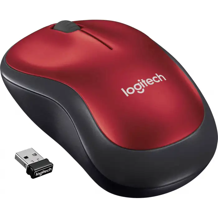LOGITECH W.LESS M185 1000 DPİ KIRMIZI SİYAH MOUSE