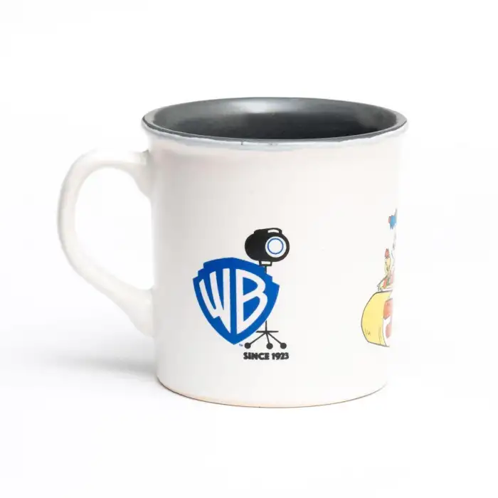 MACMUG 380917 WB100 AMSTERDAM MUG THE FLINTSTONES İÇ KISMI GRİ DIŞI KREM SERAMİK KUPA
