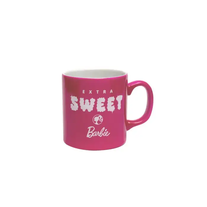 MACMUG 381174 BARBIE MUG EXTRA SWEET PEMBE-BEYAZ SERAMİK KUPA