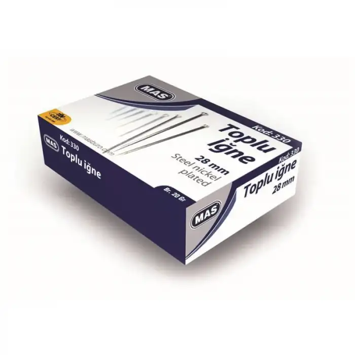 MAS 330 NİKEL TOPLU İĞNE 20Gr
