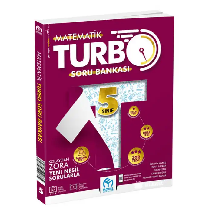 MODEL EĞİTİM 5.Sınıf Turbo Matematik Soru Bankası - Yeni