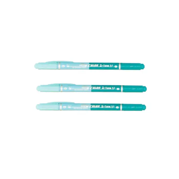 MY COLOR 2 ÇİFT UÇLU KEÇELİ KALEM KOYU TURKUAZ 64/44