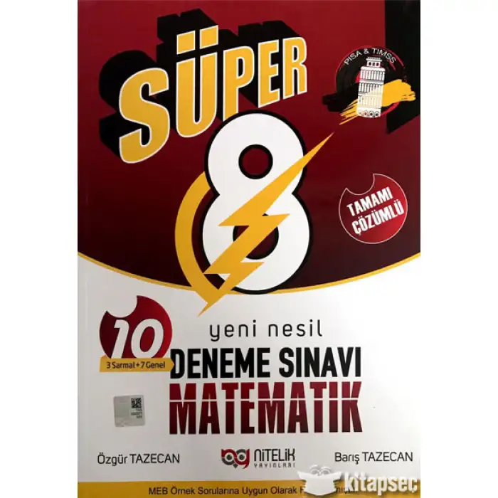 NİTELİK 8. SINIF MATEMATİK DENEME