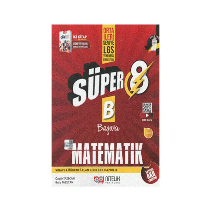 NİTELİK 8. SINIF SÜPER MATEMATİK AKIL YÜRÜTME SORU BANKASI