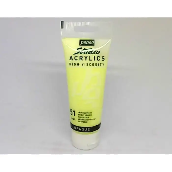 PEBEO STUDIO AKRİLİK BOYA 100 ML BRİGHT SARI