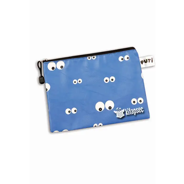 PUTİ A5 FERMUARLI DOSYA 4 RENK - GÖZ DESENLİ