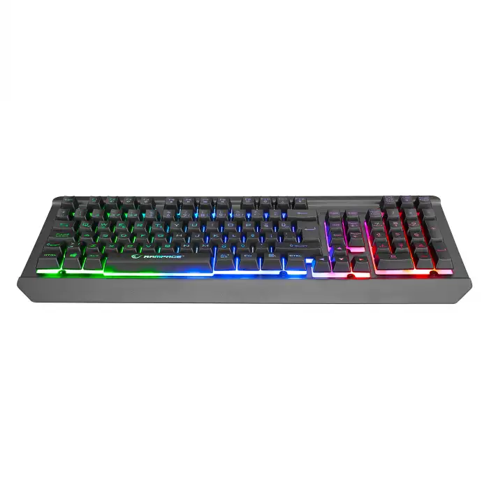 RAMPAGE MIRACLE K3 SİYAH USB LED AYDINLATMA Q STANDART GAMİNG