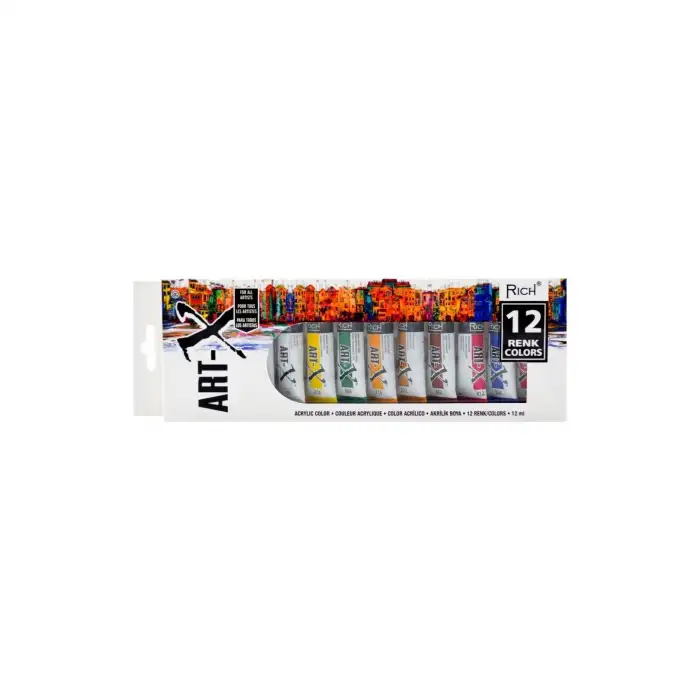RİCH ART-X 12 ML 12 Lİ AKRİLİK SET