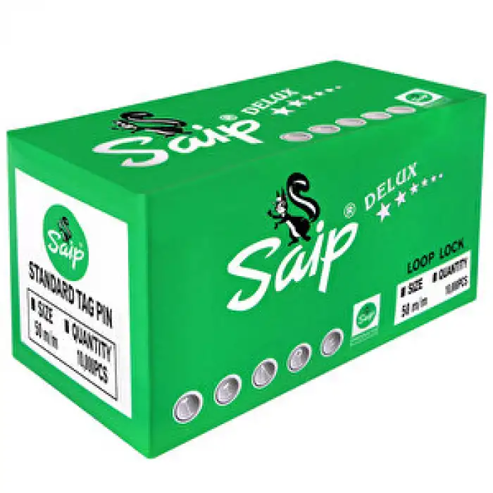 SAİP PLASTİK KILÇIK 15MM.ŞEFFAF 10.000LİK