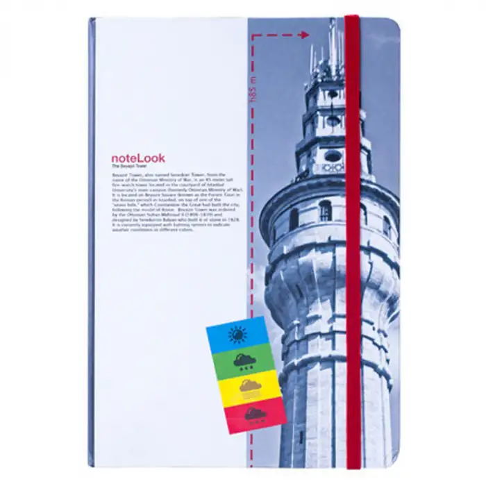 SCRIKSS İSTANBUL KULELER BEYAZIT KULESİ A6 ÇİZGİLİ NOT DEFTERİ