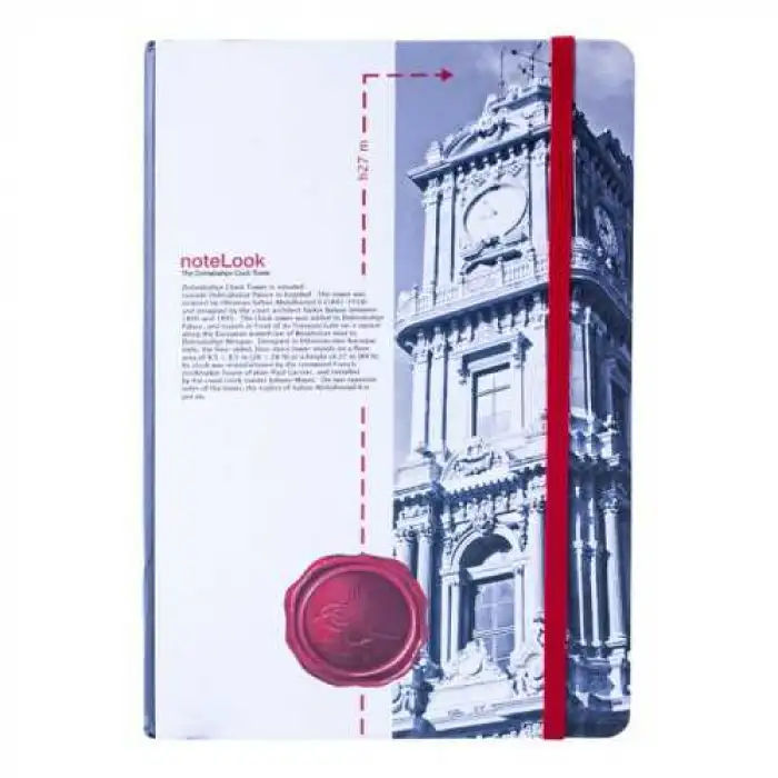SCRIKSS İSTANBUL KULELER DOLMABAHÇE SAAT KULESİ A6 ÇİZGİSİZ NOT DEFTERİ