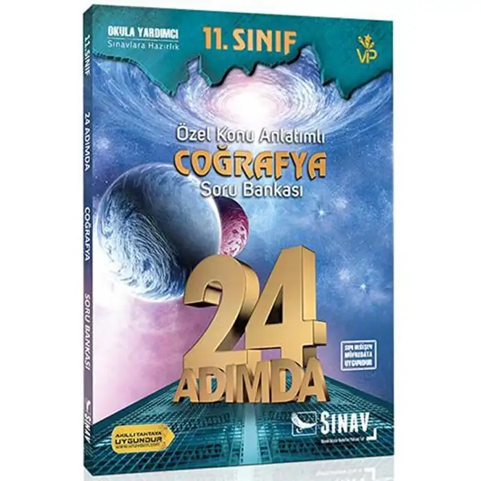SINAV 11. SINIF COĞRAFYA 24 ADIMDA ÖZEL KONU ANLATIMLI SORU BANKASI (YENİ)