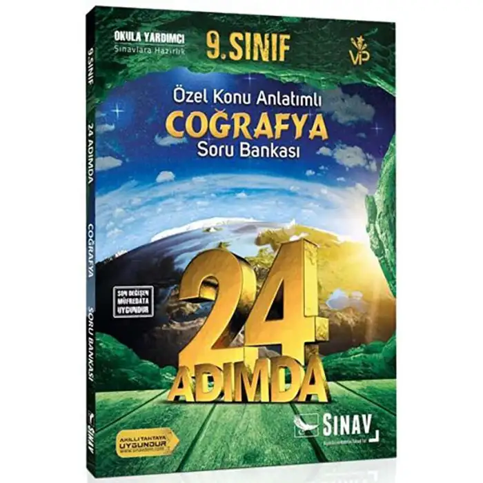 SINAV 9. SINIF COĞRAFYA 24 ADIMDA ÖZEL KONU ANLATIMLI SORU BANKASI (YENİ)