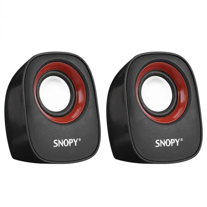 SNOPY SN-120 SİYAH KIRMIZI USB SPEAKER