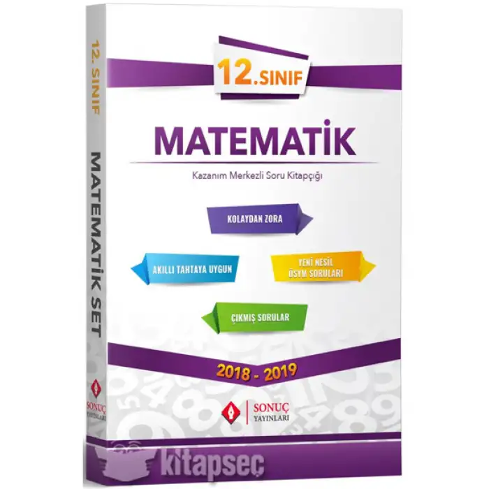 SONUÇ 12.SINIF MATEMATİK KAZANIM MERKEZLİ SORU BANKASI SETİ