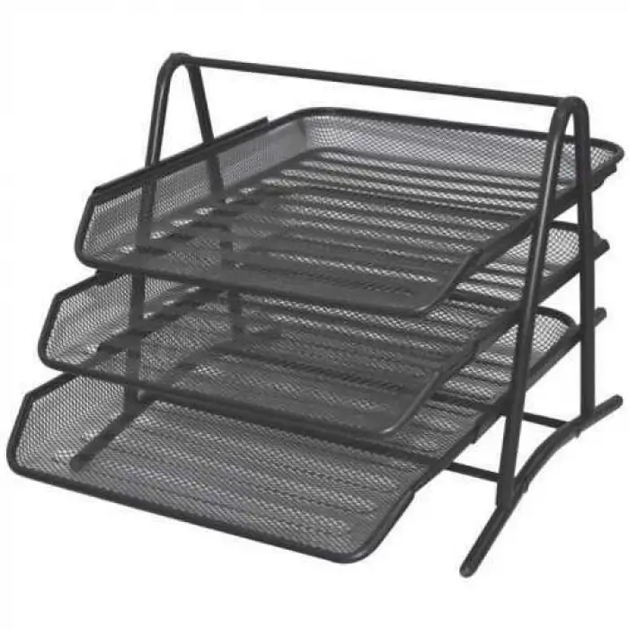 TEMAT 3LÜ EVRAK RAFI SİYAH