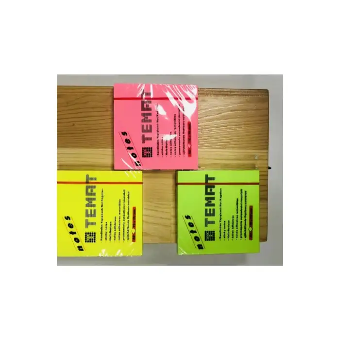 TEMAT 5654-32 75X75 YAPIŞKANLI NOT KAĞIDI FOSFORLU PEMBE