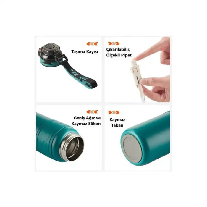 Tkk Çelik Termos 900 Ml T2025 Turkuaz