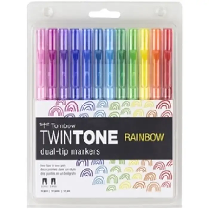 TOMBOW TWIN TONE MARKÖR RAINBOW TONLAR SETİ