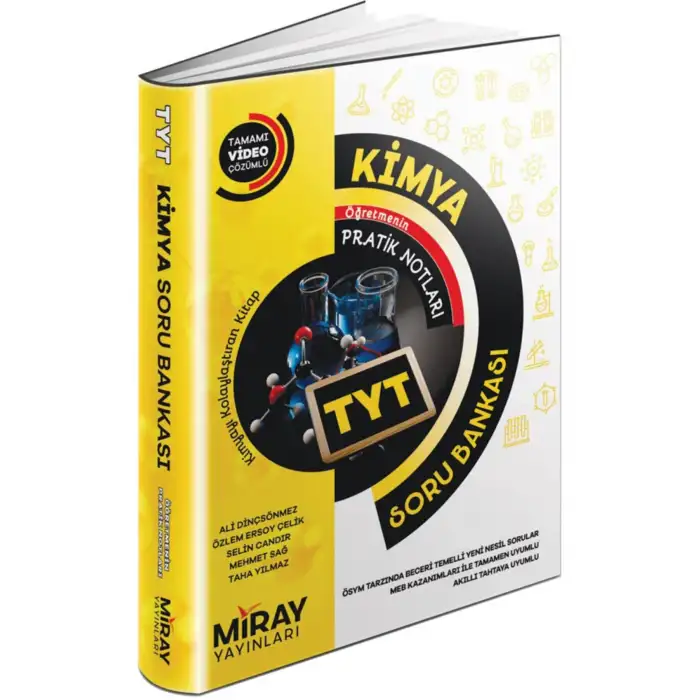 TYT Kimya Soru Bankası Tamami Video Çözümlü Miray Yayınları