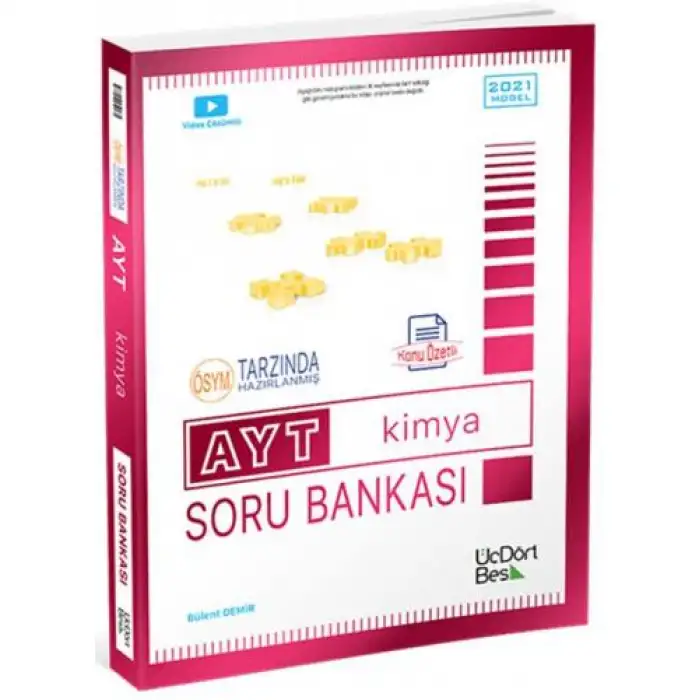 Üç Dört Beş 2025 AYT Kimya Soru Bankası