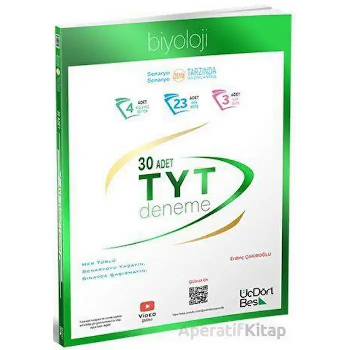ÜçDörtBeş TYT Biyoloji 30 Deneme