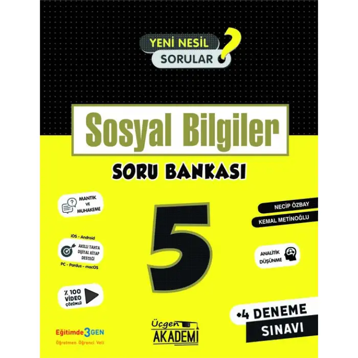 ÜÇGEN 5. Sınıf - SOSYAL BİLGİLER - Soru Bankası