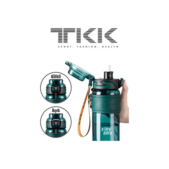 VAGONLİFE T1020 TKK PİPETLİ SÜZGEÇLİ TRİTAN MATARA YEŞİL 1000ml