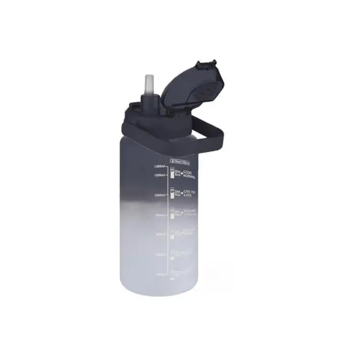 VAGONLİFE TRITAN PİPETLİ MATARA VGN2213-T 1500 ML BLACK-WHITE