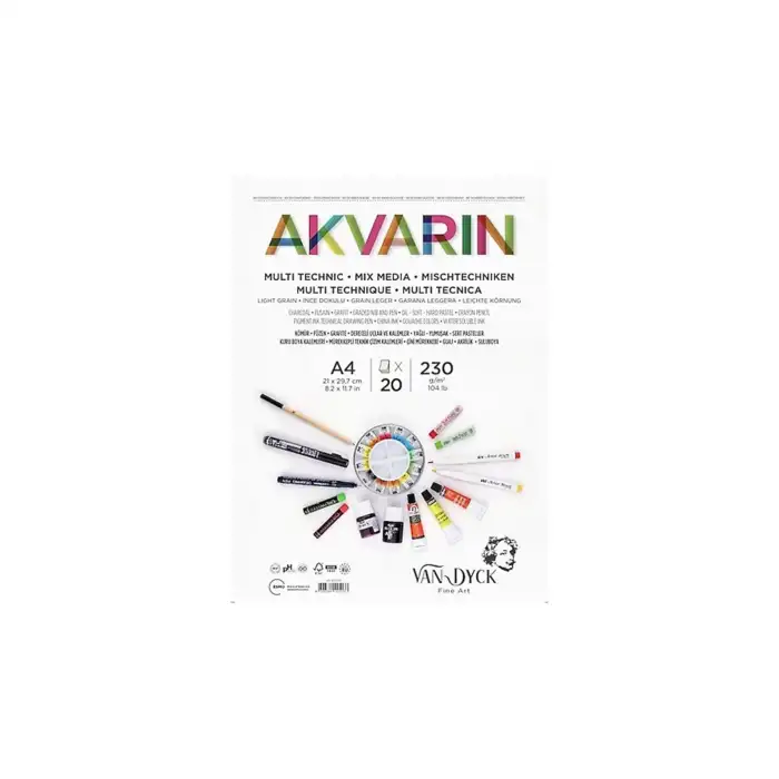 VAN DYCK SULUBOYA BLOK A4 AKVARIN MULTIPURPOSE 230G 20YP