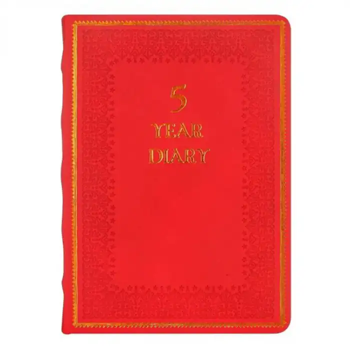VJ VİCTORİAS JOURNALS 5 YILLIK TARİHSİZ AJANDA VİNTAGE OLD BOOK 5526