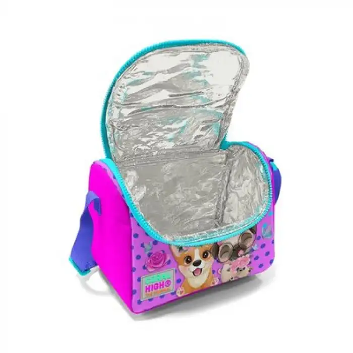 CORAL HIGH KIDS PEMBE KÖPEK DESENLİ THERMO BESLENME ÇANTASI 11750
