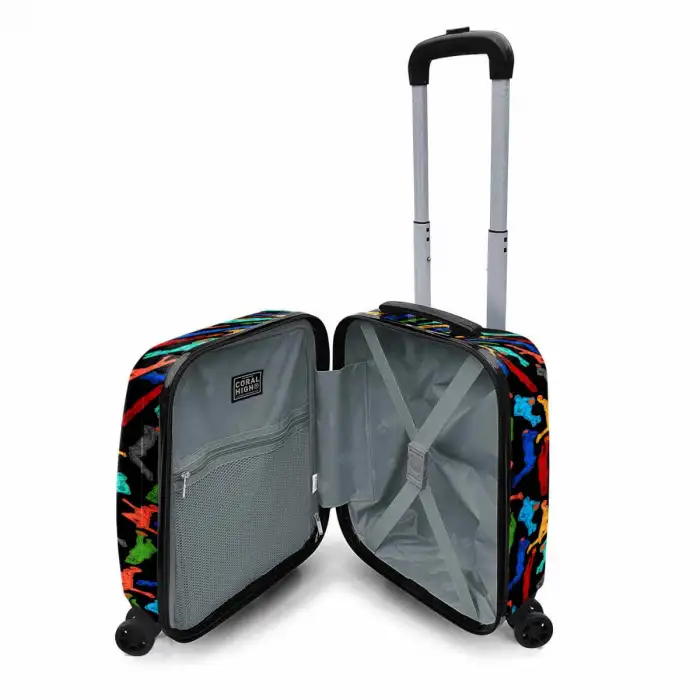 Yaygan Coral High Kids Siyah Basketbol Desenli Çocuk Valizi 16745