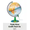 MODERN KÜRE FİZİKİ IŞIKLI GRAFİK STANTLI 20CM +U