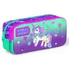CORAL HIGH KIDS MOR SU YEŞİLİ UNICORN DESENLİ İKİ BÖLMELİ KALEM ÇANTASI 12059