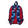 MİNİK YUVA SIRT ÇANTASI LACİVERT KIRMIZI KÖPEK BALIKLI DESENLİ İKİ BÖLMELİ 23518