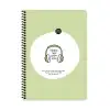KESKİN DEFTER HİSLİ ŞEYLER STİCKERLİ DİNLENMEK İSTİYORUM A4 SPİRALLİ 80 YP. ÇİZGİLİ 500509