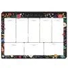 KESKİN HAFTALIK PLANNER BLOK SİYAH ÇİÇEK