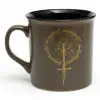 MACMUG 380924 LOTR AMSTERDAM MUG GONDOR TREE İÇİ SİYAH DIŞI K.KAHVE SERAMİK KUPA 260ml