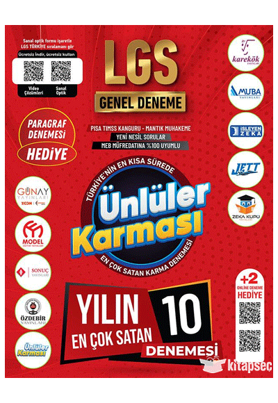 Ünlüler Karması 8. Sınıf LGS Ünlüler Karması 10 lu Deneme
