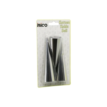 3PCS  METAL KORNEO KALIP - PASTA DEKORASYON APARATI ÇAP:3.4CM X UZUNLUK:12CM BRKT-921602 (4172)