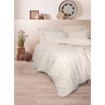 Cotton Keten Çift Kişilik Nevresim Takımı Kivora