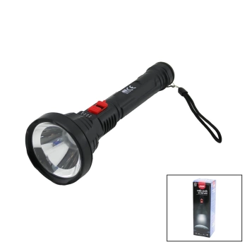 USB ŞARJLI=5V 1W LED EL FENERİ 3-KADEME IŞIK - FLAŞÖR ŞARJ GÖSTERGE 70LÜMEN 25.7CM (4172)