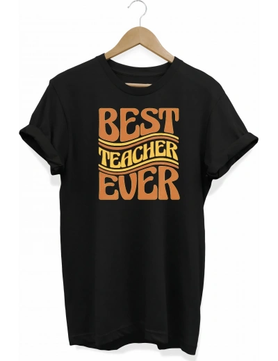 24 Kasım Öğretmenler Baskılı T-shirt - Siyah