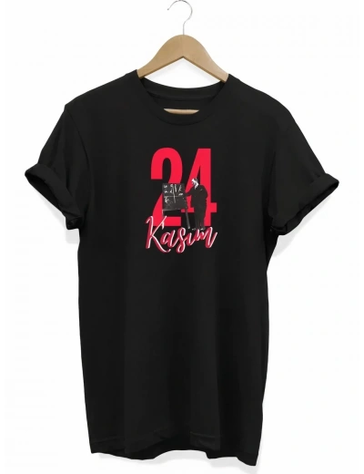 24 Kasım Öğretmenler Günü Öğretmen Hediyesi Baskılı Oversize T-shirt - Siyah