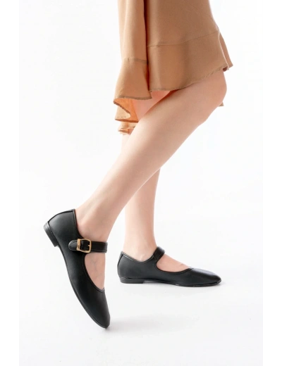 2606 Siyah Baretli Günlük Bayan Ayakkabı