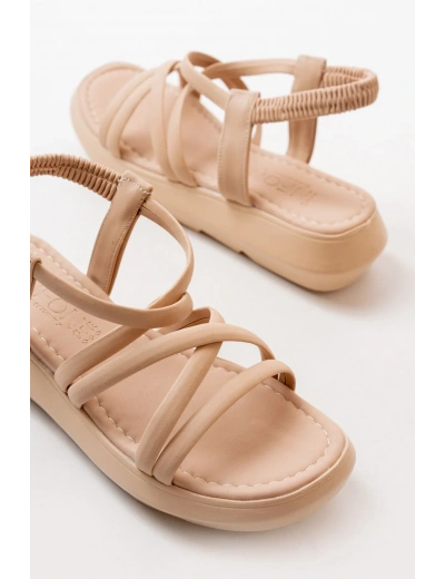 841-841 Nut Lastikli Günlük Kadın Sandalet